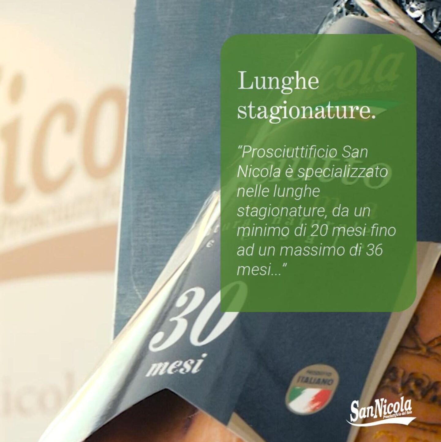San Nicola Stories, Le lunghe stagionature.