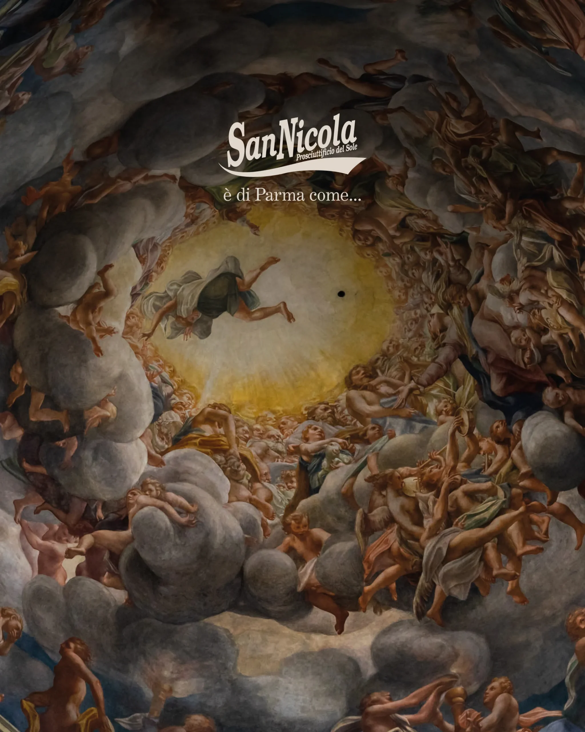 San Nicola è di Parma come…l’Affresco del Correggio nel Duomo di Parma.