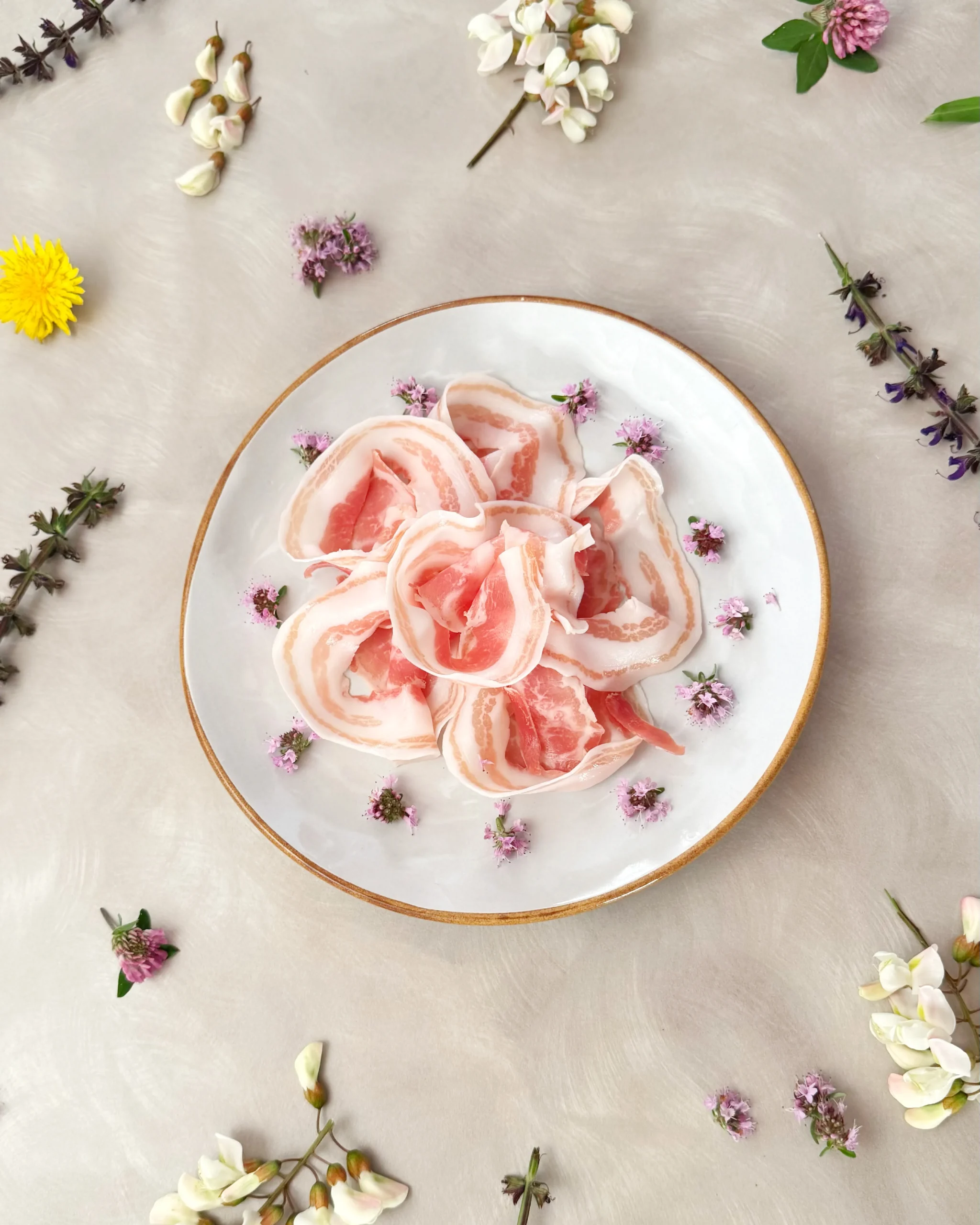 Prospettive San Nicola, Prospettiva di Erbe Selvatiche, Pancetta San Nicola DOP 4 Prospettive San Nicola, Prospettiva di Erbe Selvatiche, Pancetta San Nicola DOP.